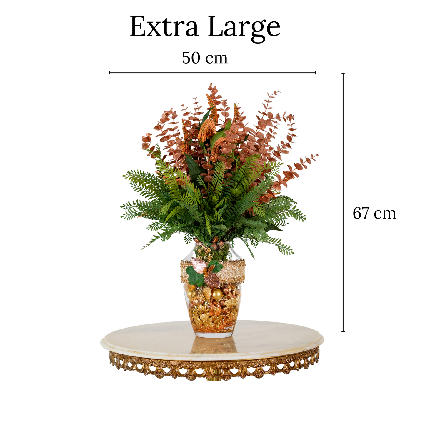 Christmas Real Touch Artificial Flower Arrangement - Large "Christmas Sunrise"